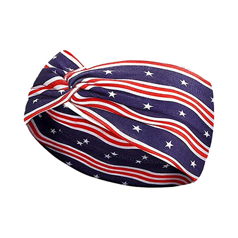 Wholesale American Flag Independence Day Cotton Headband